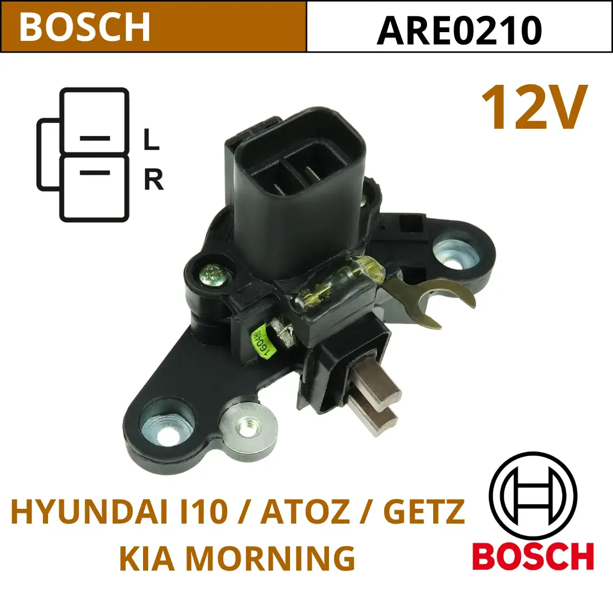 REGULADOR 12V HYUNDAI I10 / GETZ / ATOZ / KIA MORNING