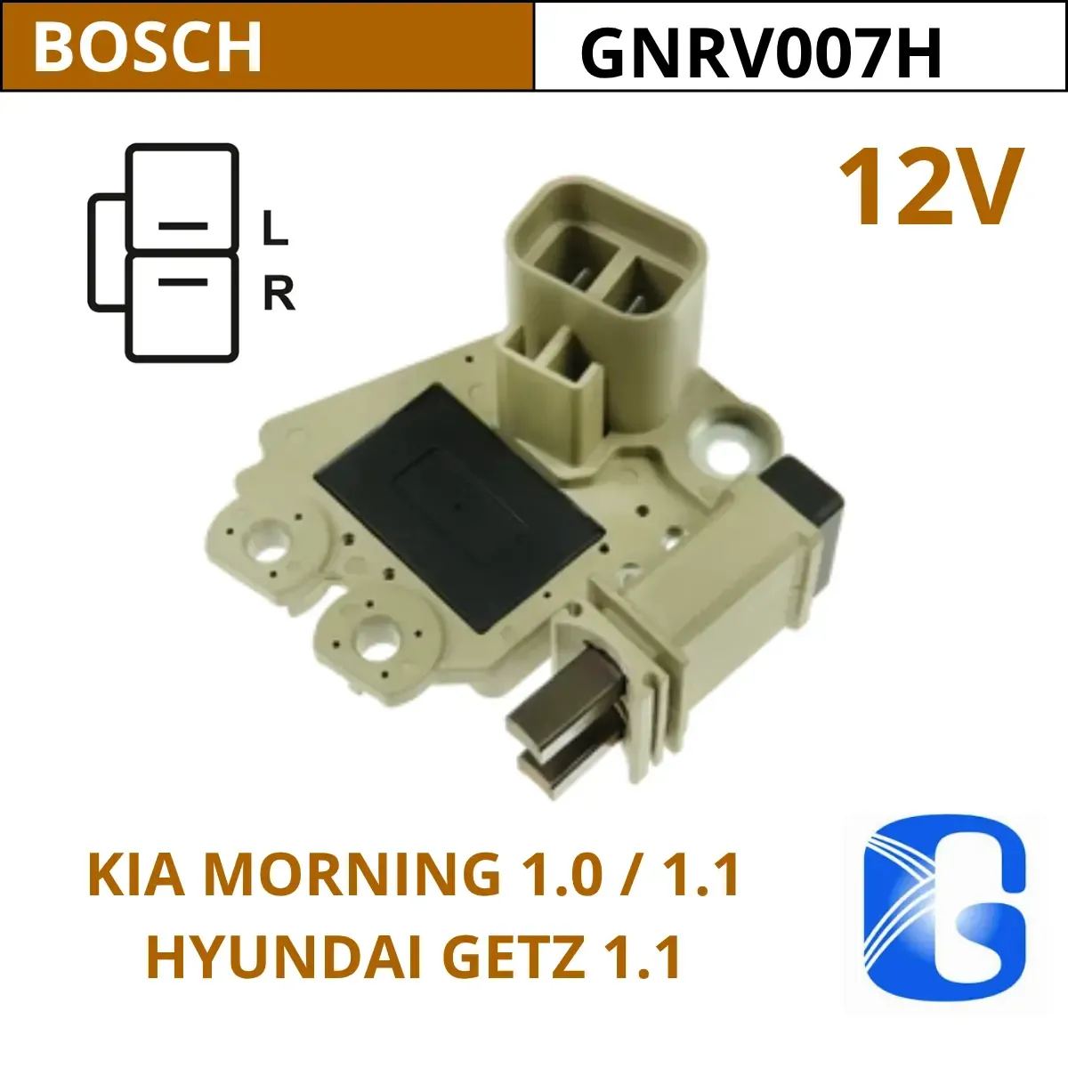 REGULADOR 12V HYUNDAI GETZ 1.1 / KIA MORNING