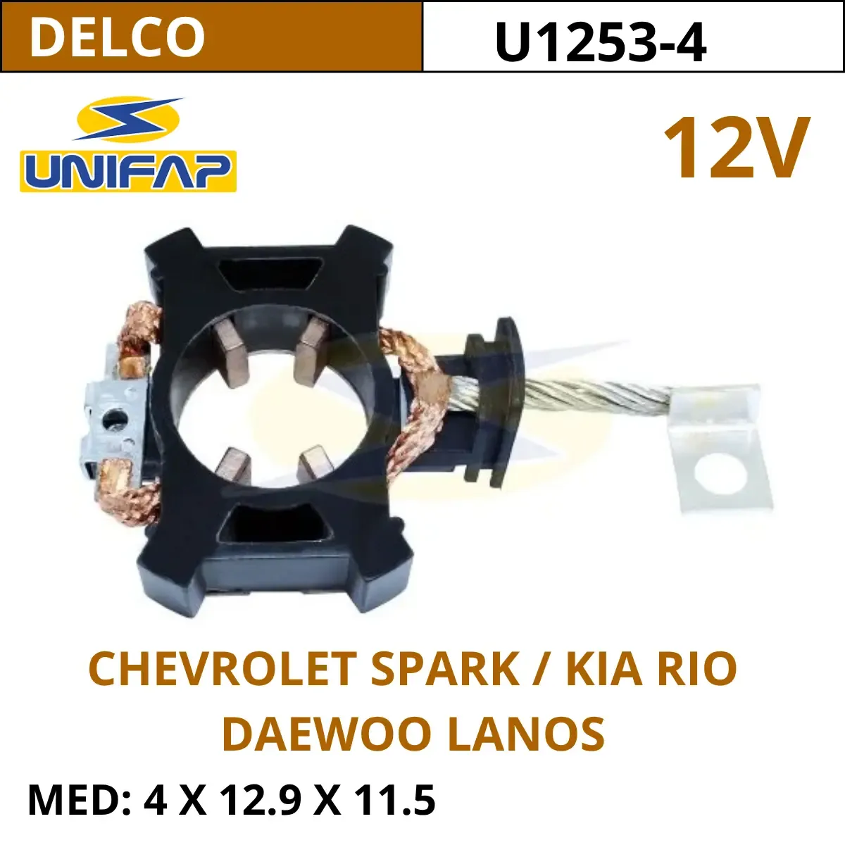 PORTA CARBON 12V KIA RIO / CHEVROLET SPARK / DAEWOO