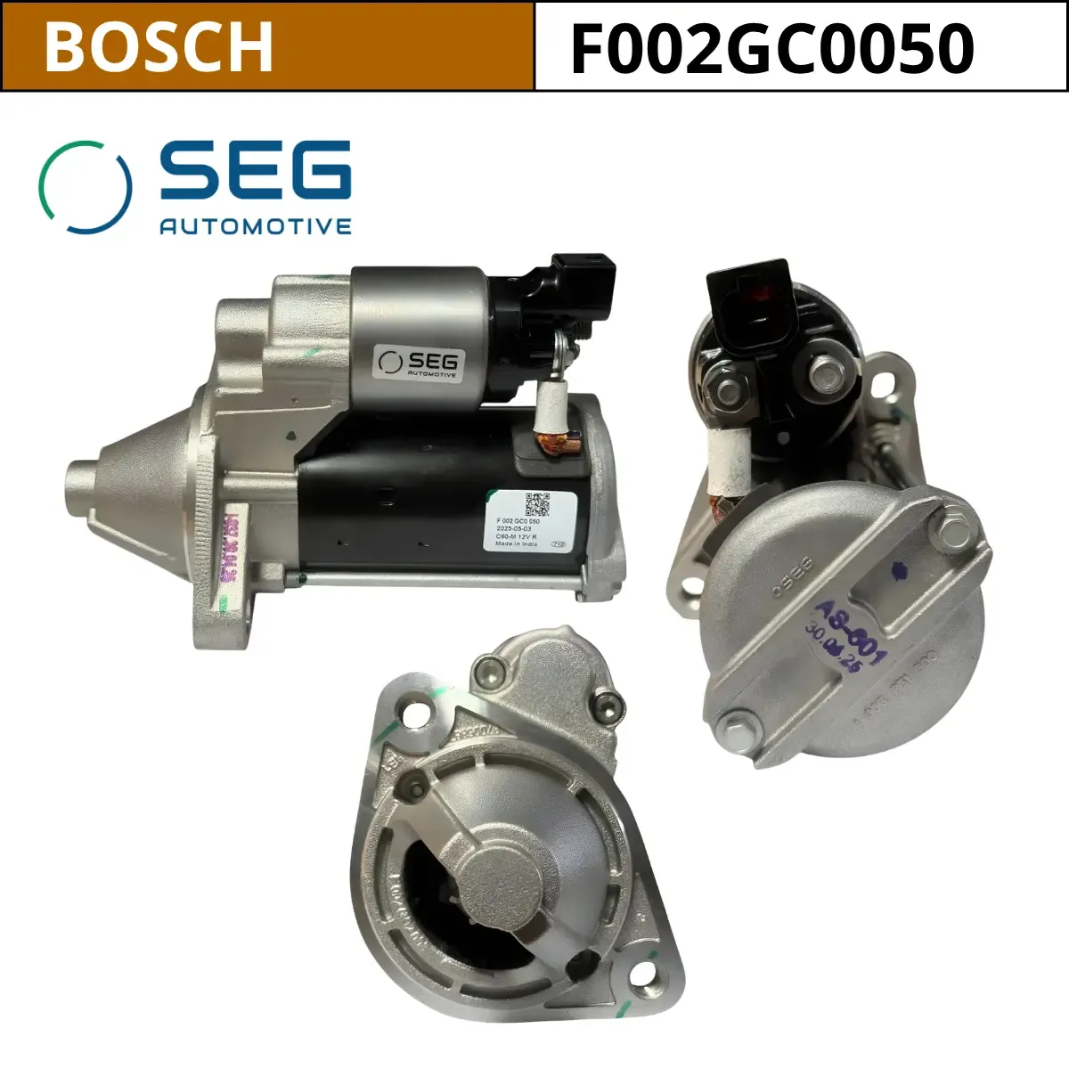 MOTOR DE PARTIDA 12V KIA MORNING / HYUNDAI GRAND I10 / 