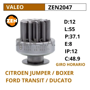 BENDIX FORD TRANSIT / CITROEN / FIAT / PEUGEOT / ZEN2047