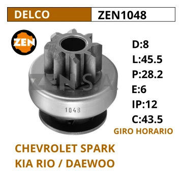 BENDIX CHEVROLET SPARK / KIA RIO / ZEN1048
