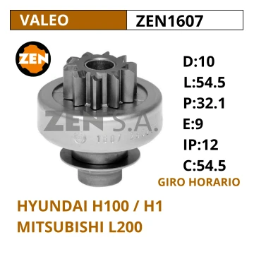 BENDIX HYUNDAI H100 / H1 /  MITSUBISHI L200 / ZEN1607