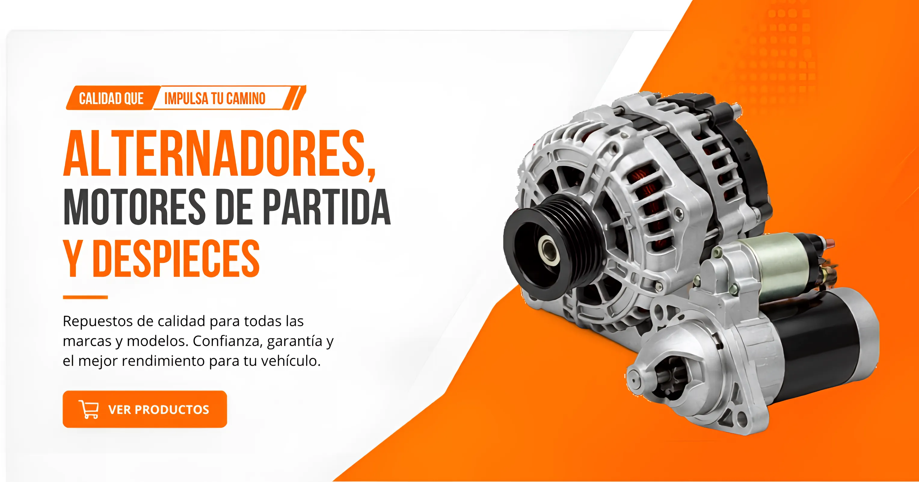Alternadores, motores de partida y despieces