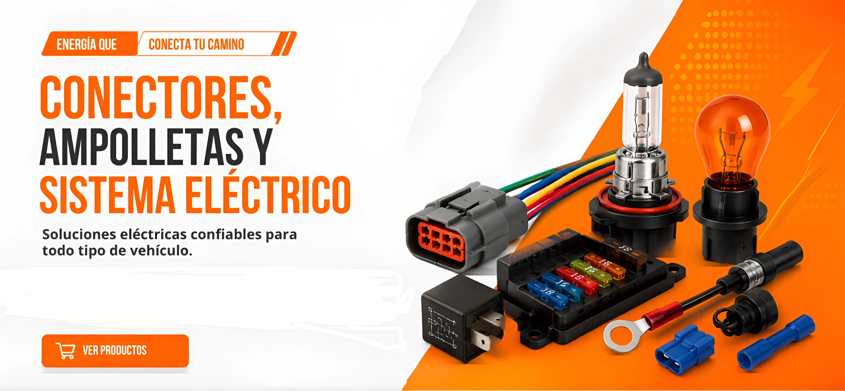 Conectores, ampolletas y sistema eléctrico